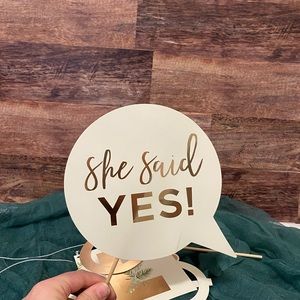 Bridal/ engagement party photo booth props